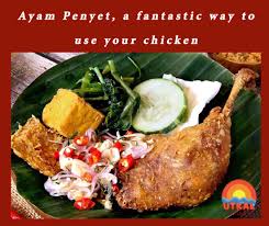 Ayam penyet kremes siap untuk disajikan. Ayam Penyet A Fantastic Way To Use Your Chicken Utkal Today