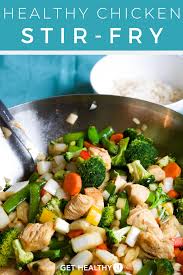 Healthy Chicken Stir Fry Get Healthy U In 2020 Healthy Chicken Stir Fry Chicken Stir Fry Chicken Stir
