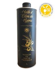 Huile D Olive De Nyons Extra Vierge Aop Moulin De Haute Provence Fruite Mur 1 L Vente Huile D Olive De France Aoc Aop Et Bio La Compagnie De L Huile