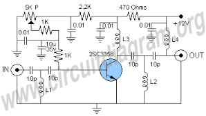 Uhf Antenna Amplifier Booster Diy Amplifier Electronic Schematics Electronics Circuit