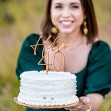 Hello 40 Birthday Cake Topper, Custom Age Cake Topper for Birthday, 40th  Birthday Cake Topper, Hello 30, Hello 50, Hello 60, Hello 70