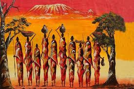 Resultado de imagen de pintura tradicional masai
