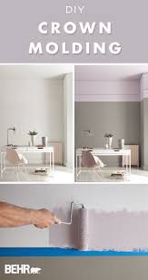 Diy Project Ceiling Molding Colorfully Behr Paint Colors For Home Interior Paint Colors Schemes Diy Crown Molding