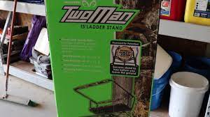 Realtree 2 Man Ladder Stand Review From Walmart Youtube