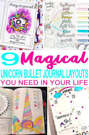 Need Some Sparkle And Magical Inspiration For Your Bullet Journal Check Out These Unicorn Layouts That You Nee Bullet Journal Ideen Seiten Bujo Bullet Journal