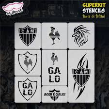 Todas as novidades do esporte nacional do brasil e do mundo: Stencil Adesivo Pintura Facial Times Atletico Mineiro No Elo7 Moldes Vazados Bb4f81