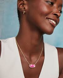 Kendra Scott Elisa Gold Statement Short Pendant Necklace