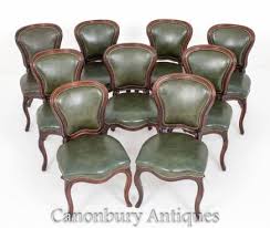 Free delivery and returns on ebay plus items for plus members. Set Victorian Dining Chairs Antique Leather 1870