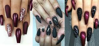 Coffin nails range from short to long in length, are tapered at the ends, and are squared off (like a coffin). Black Halloween Coffin Nail Art Designs 2020 Fabulous Nail Art Designs