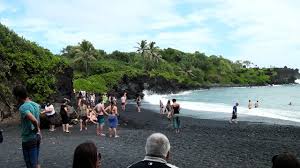 Hotels near wai'anapanapa state park. Honokalani Black Sand Beach And Lava Tube Maui Youtube
