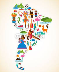 South America Love Concept Illustration With Vector Icons Fichier Vectoriel Libre De Droits Sur La Ba Carte Amerique Voyage Amerique Du Sud Amerique Du Sud