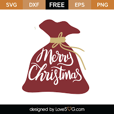 Download Merry Christmas Bag Svg Cut File Lovesvg Com