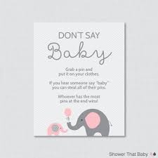 Don T Say Baby Baby Shower Game Printable By Showerthatbaby Convites Infantil Convite