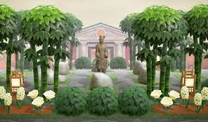 Acnh Museum Entrance And Rock Garden Animal Crossing Guide Garden Entrance Japanese Entrance