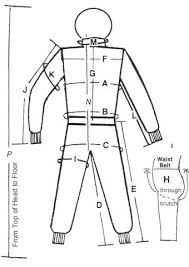 Made To Measure Race Suits Size Guide