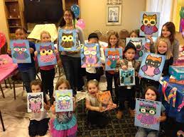 Paint Party 9 Year Old Kids Art Party Girls Painting Party Kids Painting Party