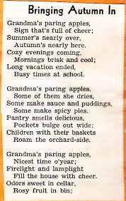 More Autumn Poems Braman S Wanderings Autumn Poems Autumn Poetry Kids Poems