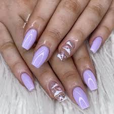 Thank you shannon x pr. Lilac Butterfly Nails Purple Acrylic Nails Lilac Nails Light Purple Nails