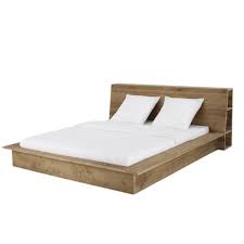 Traumhaftes schlafzimmerprogramm aus naturbelassenem, massivem kiefernholz in eichefarben gebeizt und geölt. Bett Aus Recycling Kiefernholz Mit Aufbewahrungsmoglichkeiten 160x200 Cappadoce Maisons Du Monde