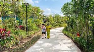 Initially the hot spring had to give way to the expansion of the sembawang air base but after appeals from the public, mindef agreed to conserve the small area and open it to the public. Sembawang Hot Spring Park Reopens With Cascading Pool Cafe And Floral Walk Provence Residence Ec Official Site