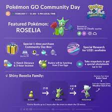 Friendship levels and stardust trading cost of new and already caught pokemon. Couple Of Gaming On Twitter Roselia Has Been Announced To Be The Next Pokemongocommunityday For February Getting An Exclusive Fast And Exclusive Charged Type Move If You Purchase The Pokemongotourkanto Event