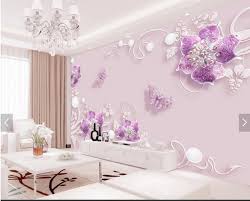 3d kiss wall murals for living room bedroom sofa backdrop tv wall background, originality stickers gift, diy wall decal wall decor wall decorations. 3d Wallpaper Purple Flower Butterfly Wall Mural Hd Photo Wall Paper Home Decor Wallcoverings For Tv Bedroom Wallpaper Rolls Wallpapers Aliexpress