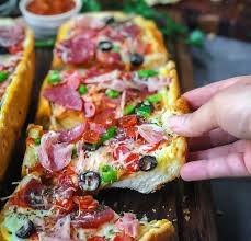 Supreme Bread Pizza Recipe Recipe Pizza Bread Delicious Pizza Recipes