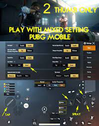 Setting Mixed Pubg Mobile For 2 Thumb Game Play Belajar Pendidikan Kesehatan Gambar