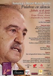Manuel Muñoz recibirá un homenaje con poesía el 19 de junio en Argamasilla  de Calatrava