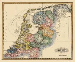 Old Netherland Map Holland Lucas 1823 Holland Map Old Map Map