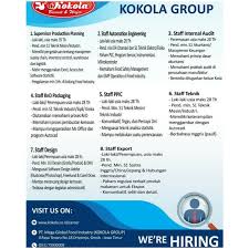 Lowongan Kerja Pt Mega Global Food Industry Teknik Industri Teknik Industri