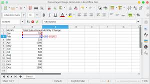In this article, how to use percentage decrease change formula in excel 2016.we need to find the get the percent for the sold product data in excel using a simple formula. How To Calculate Percentage Change In Libreoffice Calc
