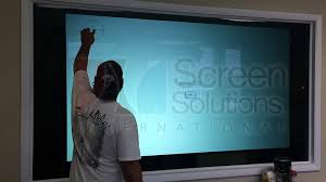 If you had a slightly thicker 'curtain' material than i used then this would be incredibly good. Interactive Window Displays Archives Screen Solutions Int Rear Projection Film Touch Screens