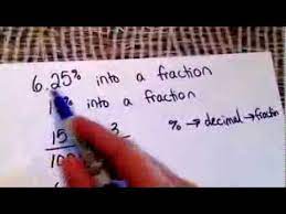 What is 62.5% as a fraction. 6 25 To A Fraction Youtube