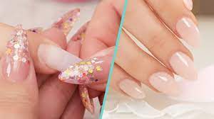 How To Apply Nail Tips With Acrylic Overlay Step By Step Tutorial Youtube