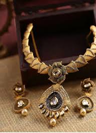 Black And Gold Jewelry Stand One Gram Gold Necklace Set Black Strings Design Necklace Set Gold Jewelry Fashion Gold Necklace Set Gold Jewellery Design Necklaces