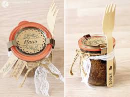 Kann man kuchen im glas backen? Kreativ Oder Primitiv Gastgeschenk Namenskarten Kuchen Im Glas