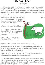 Grade 3 Reading Lesson 3 Short Stories The Spotted Cow English Short Stories Reading Lessons Short Stories For Kids