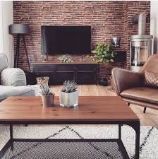 Xstein tv steinwand fernsehwand steinimitat lcd plasma. Industrial Chic Wohnzimmer Steinwand Couchtisch