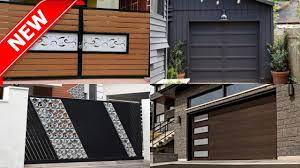 You don't need just to pay adding arch in the front part of the house place makes you have a modern house. Driveway Gate Modern Main Front Gate Design Ideas Home Gate Designs Gate Design Home Gate Design Front Gate Design