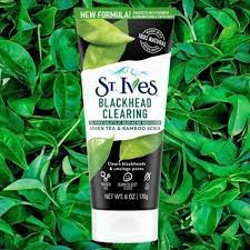 Certain green tea skincare products are specifically designed to eliminate blackheads. St Ives Blackhead Clearing Green Tea Bamboo Face Scrub 170g 1 Situs Jual Skin Care Make Up Kosmetik Online Beautyhaul