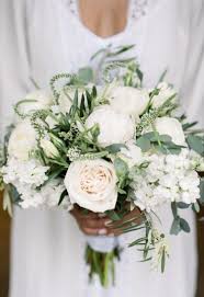 White Peony And Olive Bouquet In 2020 Wine Country Wedding White Winter Wedding Wedding Florist