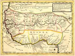 Ancient map from 1747 showing the tribe of judah on west. Negroland Wikipedia