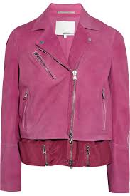 3 1 Phillip Lim Suede Biker Jacket Net A Porter Com Suede Biker Jacket Biker Jacket Jackets