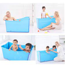 Bathing babies and toddlers giving your baby a sponge bath. Buy W Weylan Tec Large Foldable Bath Tub Bathtub For Baby Toddler Children Twins Petite Adult Blue Online In Taiwan B07hyzvr3b