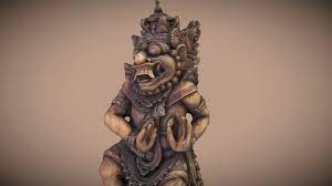 Closeup of traditional balinese god statue. Barong Bali Statue Photogrammetry By Regis Boissenin Statue Barong Bali Bali Fashion