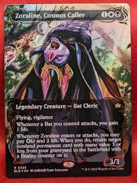 RAISED FOIL Zoraline, Cosmos Caller (Borderless) from Bloomburrow Magic the  Gathering Proxy
