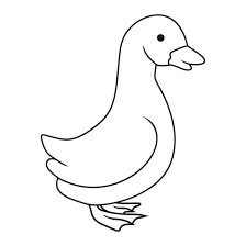 Disegno Di Oca Da Stampare E Colorare Disegni Facili Disegni Disegni Da Colorare