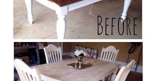 painting & staining a kitchen table