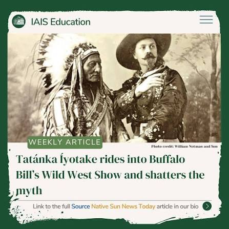 For just a few months during the summer of 1885, Sitting Bull (Tatánka  Íyotake) joined Buffalo Bill Cody's Wild West show as a special attraction,  compensated $50 a week (almost $2,000 in